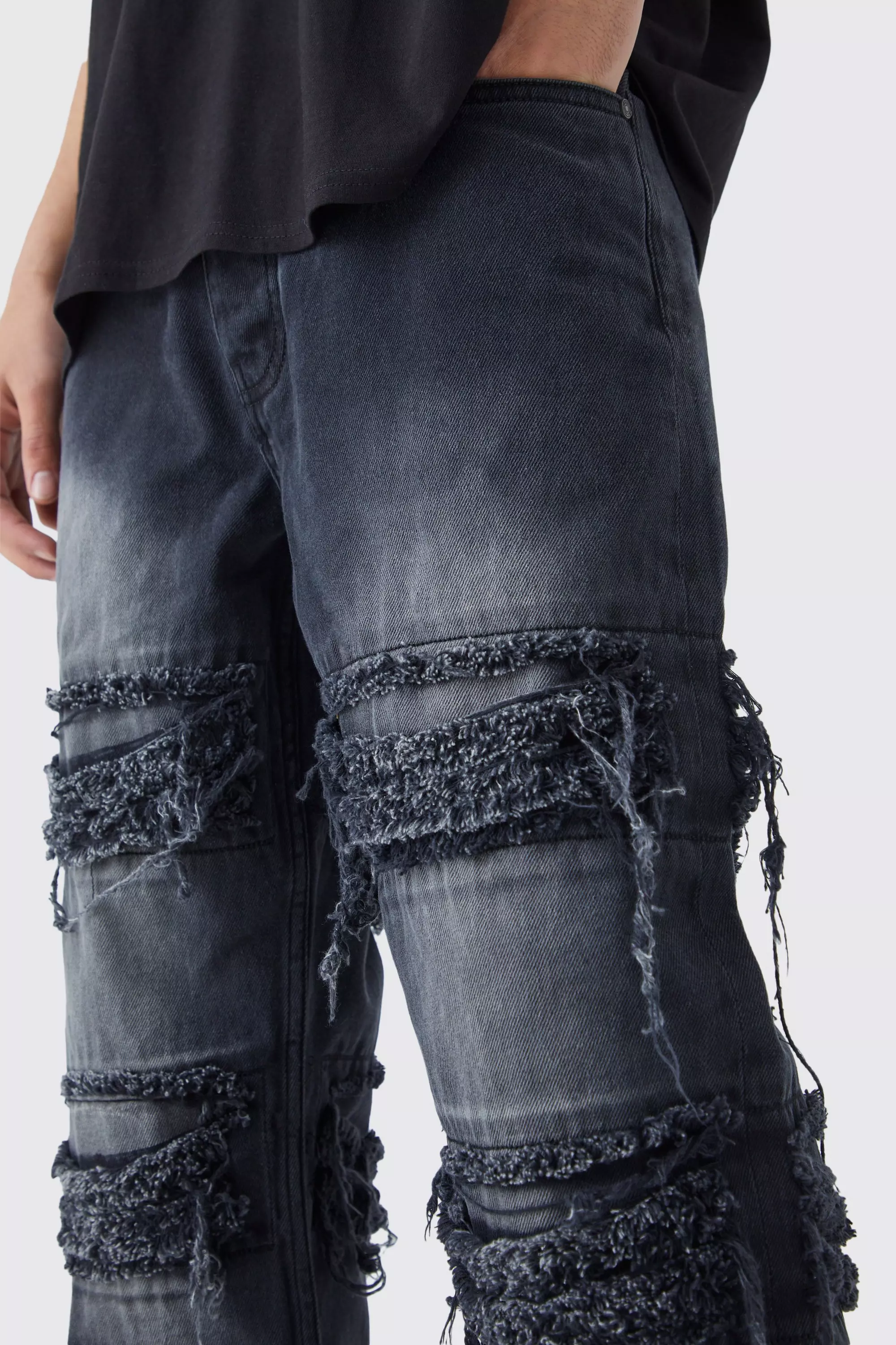 Loose fit hot sale biker jeans